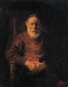 REMBRANDT Harmenszoon van Rijn Portrait of Old Man in Red china oil painting artist